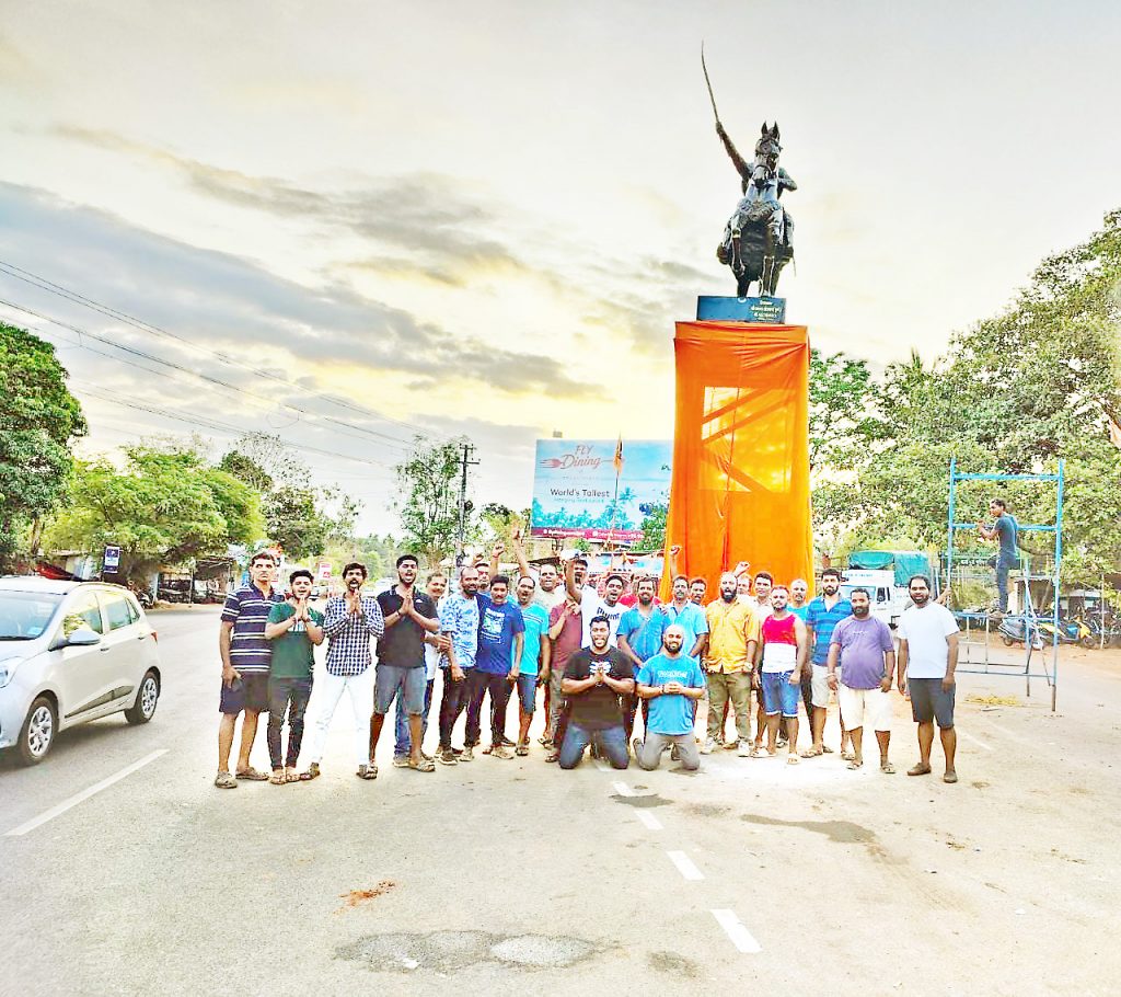 कळंगुटमध्ये छत्रपती शिवाजी महाराजांच्या पुतळ्याचे अनावरण