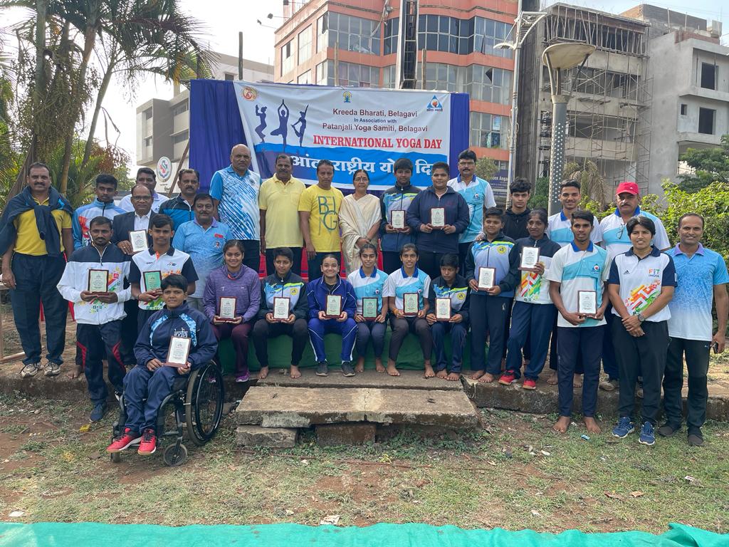 क्रीडाभरतीतर्फे राष्ट्रीय पदक विजेत्या खेळाडूंचा गौरव