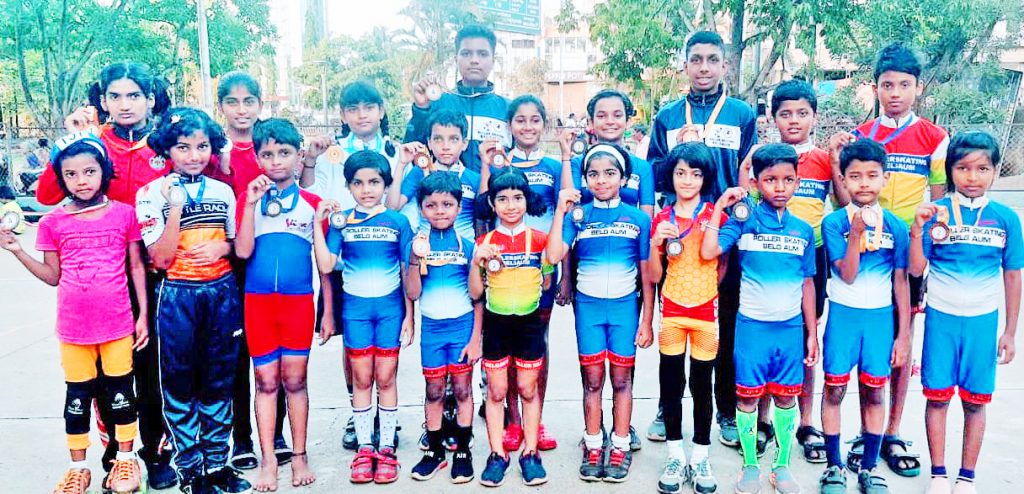 निमंत्रितांच्या आंतरराज्य स्केटिंग स्पर्धेत बेळगावच्या स्केटर्सचे यश