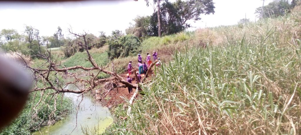 मार्कंडेय नदीपात्राची खोदाई; रोहयो कामगारांची कमाई