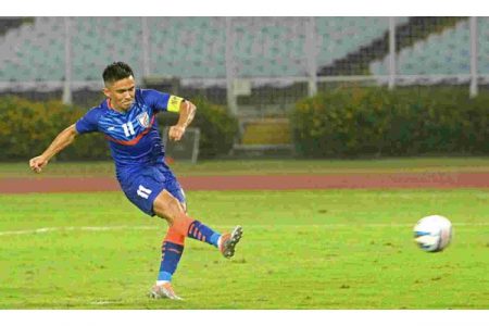 भारत-कुवैत लढत गोलबरोबरीत