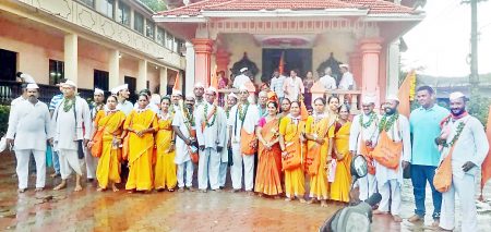 फोंड्याचे वारकरी पंढरपूरच्या पायी वारीला रवाना