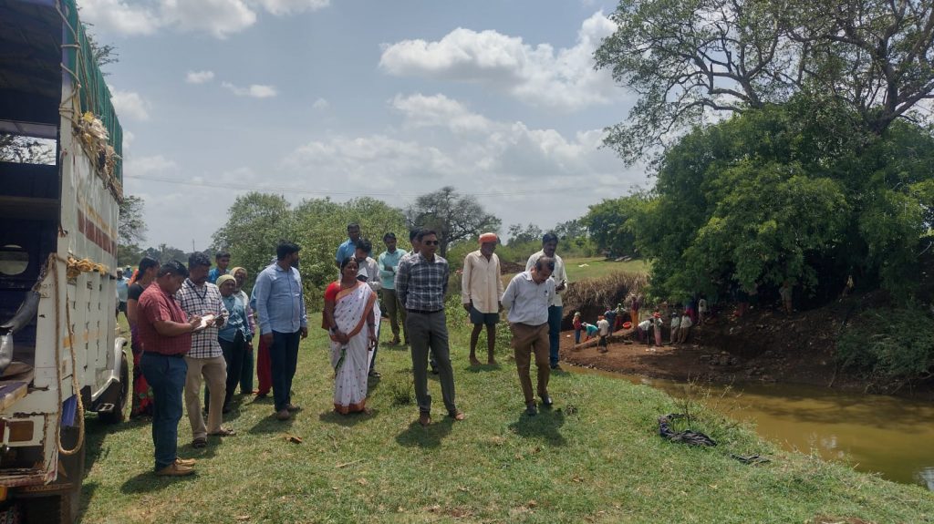 ‘मार्कंडेय’ कामाची हर्षल भोयरकडून पाहणी