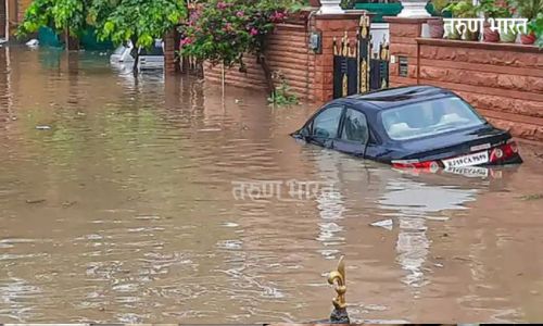 Flood-like situation in Rajasthan due to heavy rains due to Cyclone Biparjoy