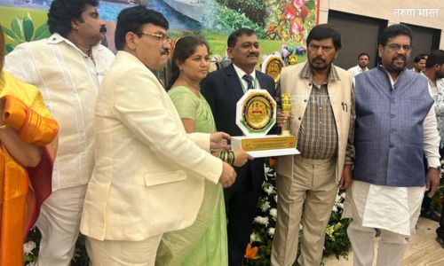 जागतीक पर्यावरण दिनी उचगावच्या गौरी मुसळे व सुरेश केसरकर यांना प्रदान