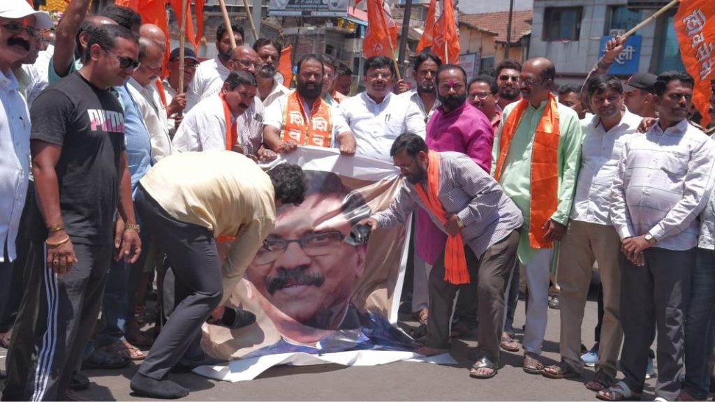 संजय राऊतांनी असभ्य वर्तनाला लगाम घालावा,अन्यथा रस्त्यावर फिरू देणार नाही; राजेश क्षीरसागरांचा इशारा