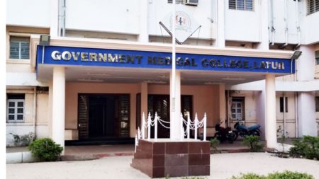 Saline was applied by the guard Latur Government Medical College