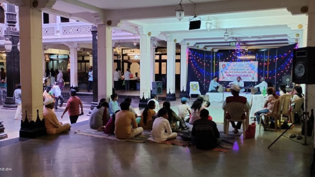 The old palace kolhapur was decorated with musical tunes