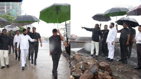 Eknath Shinde said reporters welcome the rain mumbai
