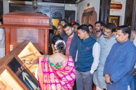 गोव्याचे मुख्यमंत्री डॉ. प्रमोद सावंत यांची ‘शिवसृष्टी’ला भेट