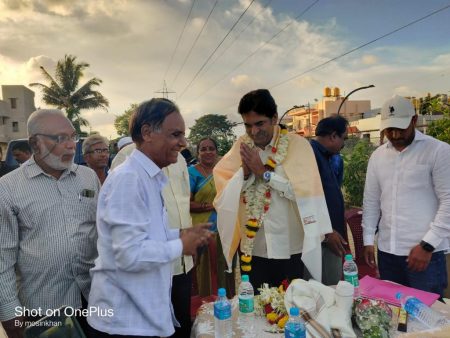 रामतीर्थ नगर येथे आमदार राजू यांचा सत्कार