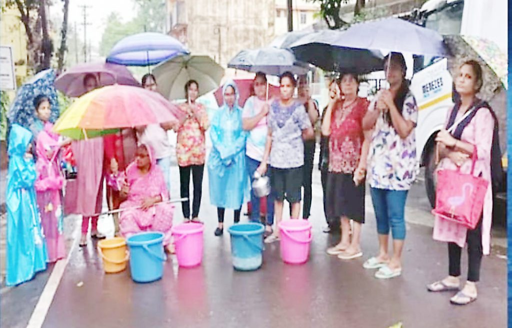 आल्तिनो-म्हापसा येथे सलग 6 दिवस नळ कोरडे Water taps dry for 6 consecutive days in Altino-Mapusa