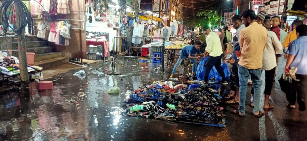 Clear all day, showers in the evening