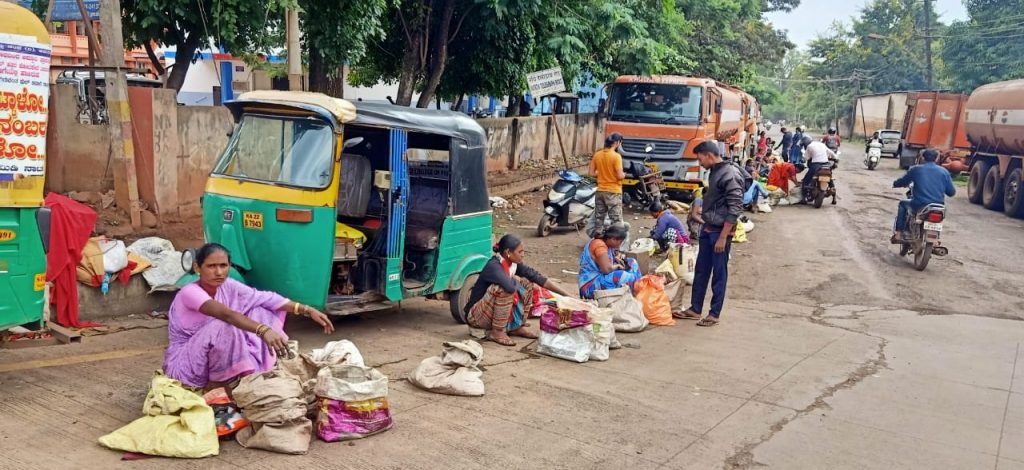 A large influx of crabs into the city
