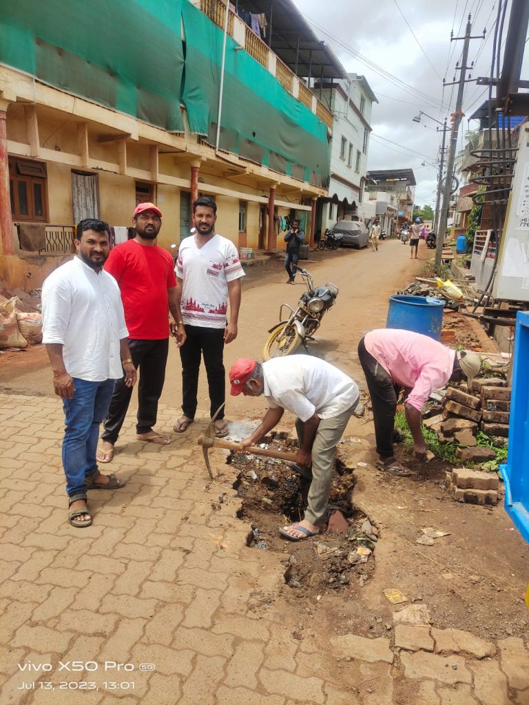 Repair of pavers work in Kangrali Khurd Ramnagar