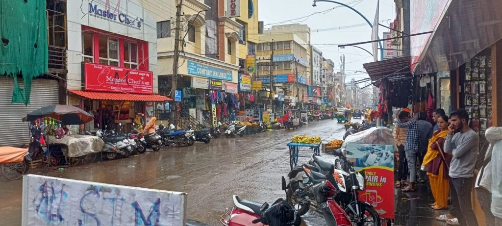 Heavy rain on Friday evening
