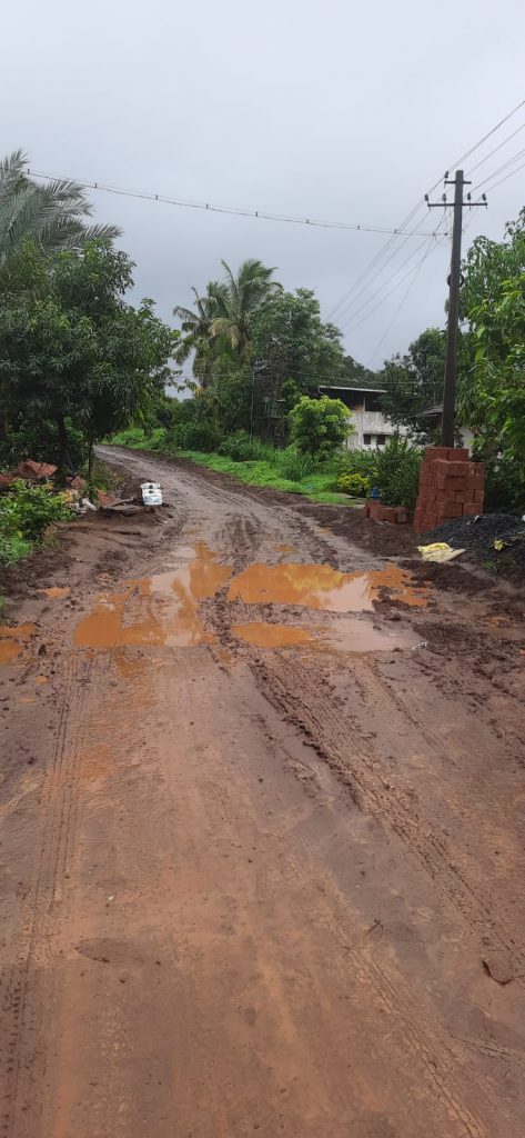 Literally the condition of the road in Uchgaon Nageshnagar