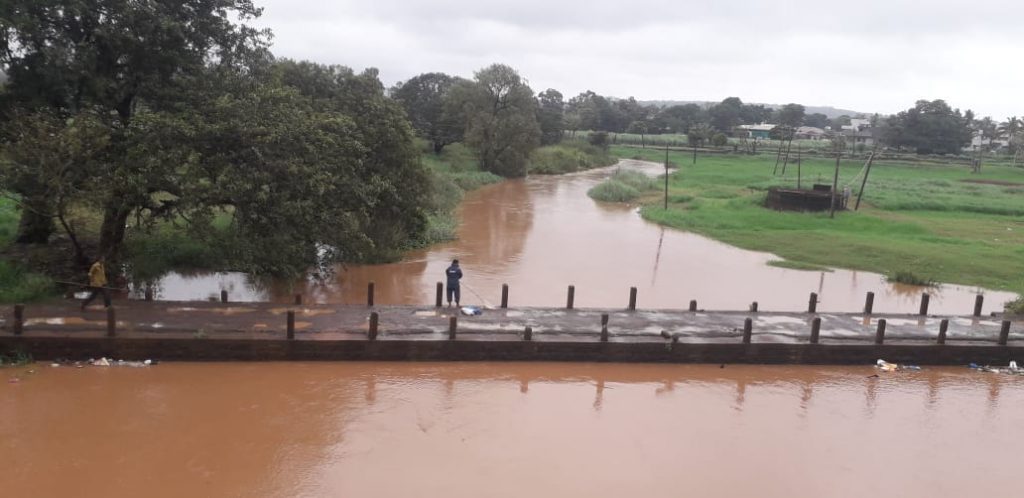 Satisfied by the continuous flow, water came to Markandeya river