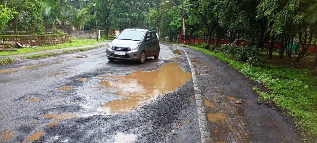 Road sweep in the camp area.