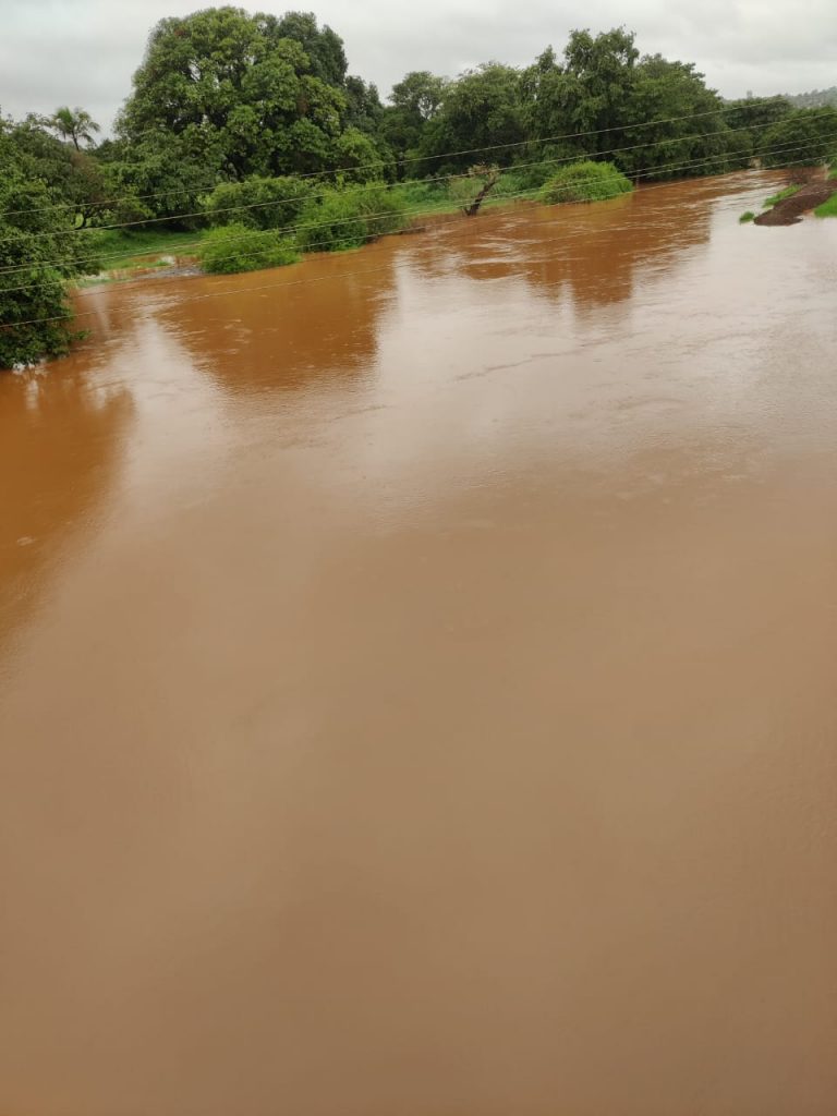 The water of Markandeya river is finally out of the vessel