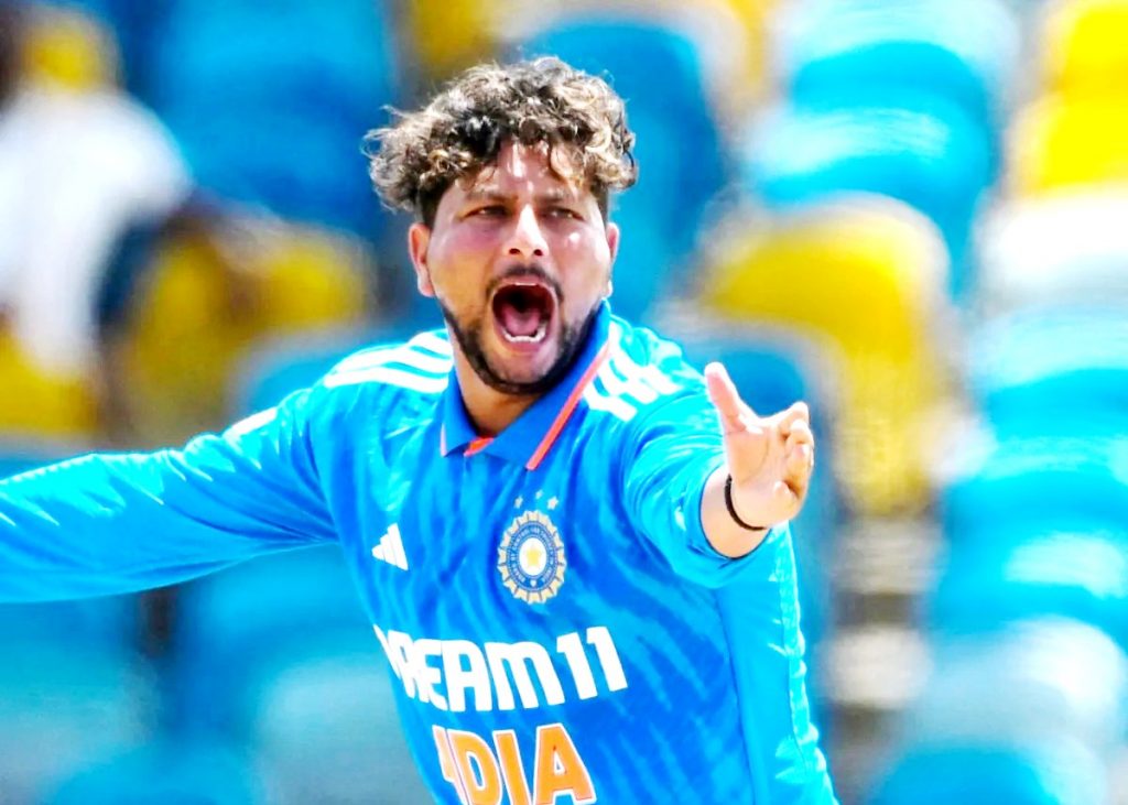 कुलदीप यादवचे पुनरागमनात 6 धावांत 4 बळी 4 wickets for 6 runs in Kuldeep Yadav's comeback