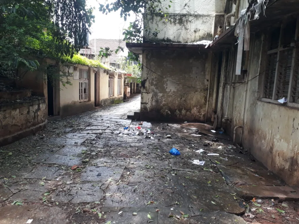 The old municipality office became a hangout for drunkards