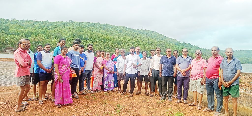 The work of the retaining wall at Konadi is poor