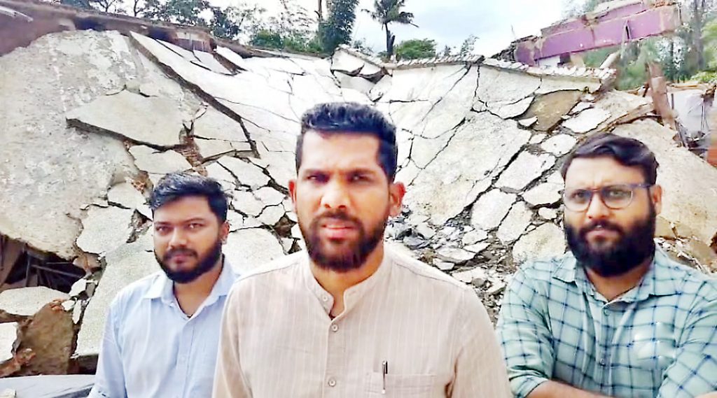 कला अकादमीच्या सभागृहाचा भाग कोसळणे हा कमिशन सरकारचा घोटाळाच :- विरेश बोरकर The collapse of the hall of Kala Akademi is a scam of the commission government :- Viresh Borkar