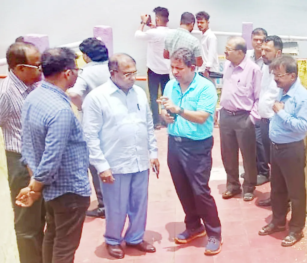 Water Resources Minister Shirodkar's visit to Salavali Dam