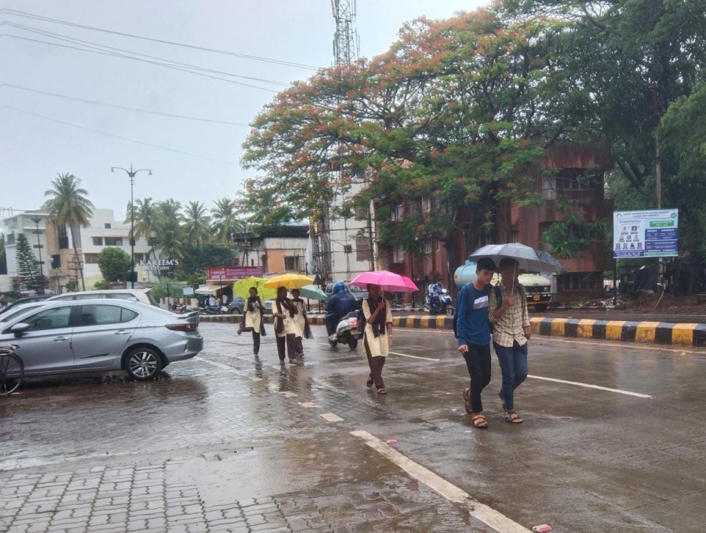 Heavy rainfall in urban and rural areas