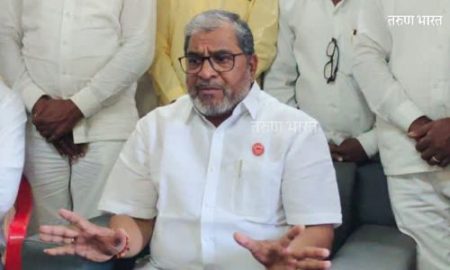 Farmer Leaders from Water Level Control Board Protest from Swabhimani