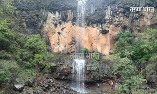 Rautwadi waterfall is marking the tourists Rautwadi waterfall
