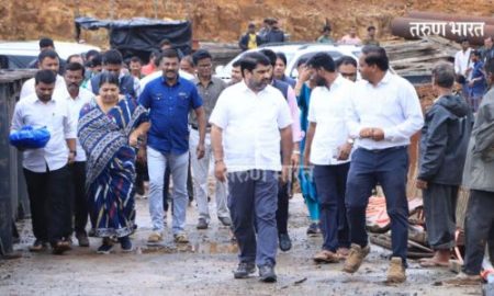MLA Satej Patil towards completion of direct pipeline work;
