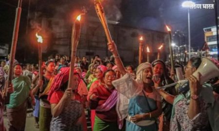 धक्कादायक! विवस्त्र धिंड काढलेल्या महिलांपैकी एक कारगिलमध्ये लढलेल्या सैनिकाची पत्नी stripped women wife of a soldier who fought in Kargil