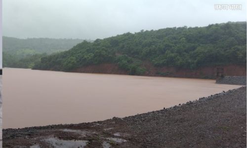 म्हासुर्ली- झापाचीवाडी लघु पाटबंधारे प्रकल्प भरला; अतिरिक्त पाण्याचा विसर्ग सुरू Mhasurli- Zapachiwadi Irrigation