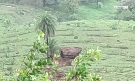 The giant stone that became death in Yavateshwar Ghat was removed