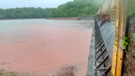 Radhanagari dam 77 percent full water reaches automatic gate