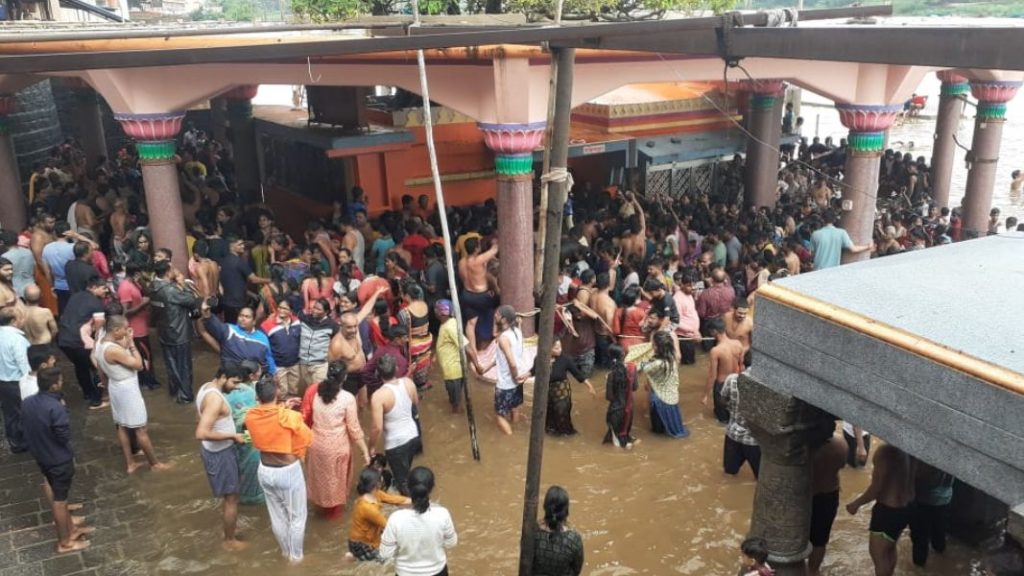 kolhapur rain update Dakshin Dwar ceremony Nrisimhwadi
