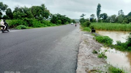 kolhapur rain Vedganga river water level Gargoti Kolhapur road