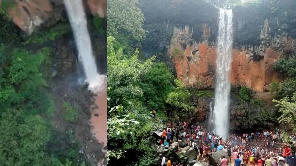 राऊतवाडी धबधबा पर्यटनासाठी सुरु, स्थानिक प्रशासनाचा निर्णय Rautwadi waterfall opened for tourism local administration' decision