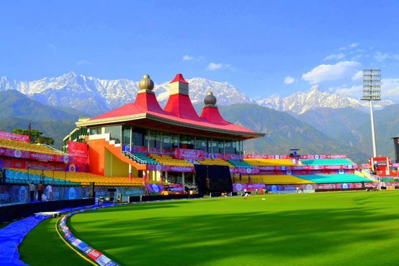 धरमशाला स्टेडियम वर्ल्डकपसाठी सज्ज Dharamshala Stadium ready for World Cup