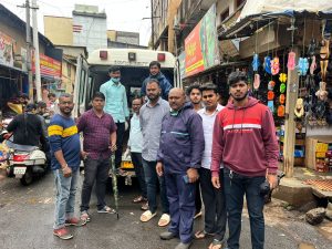 A destitute old woman got a helping hand