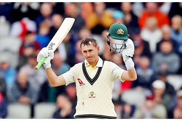 लाबुशेनचे दमदार शतक Labuschenne's mighty century