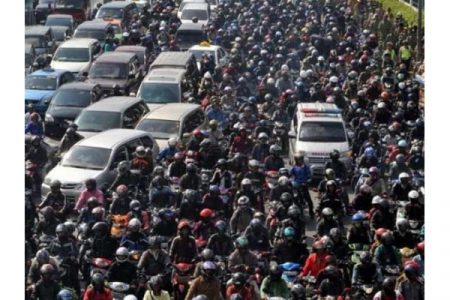 India has the largest number of two-wheelers in the world