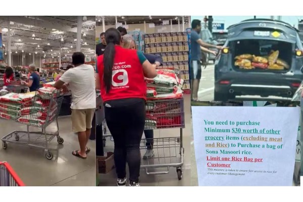 Rush to buy rice in America