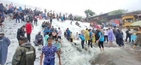 Bhushi Dam Overflow in Lonavala