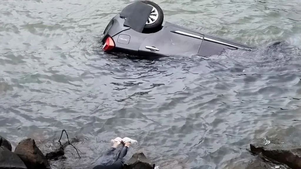 भरधाव कार नीरा देवधर धरणात कोसळली, तिघांचा बुडून मृत्यू Car crashes into Neera Deodhar Dam 3 die