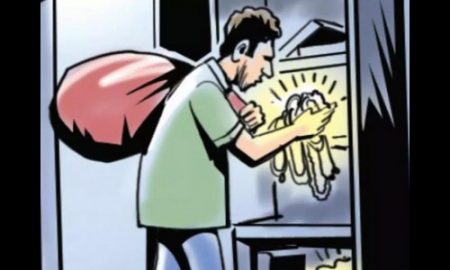 broke house and stole the gold