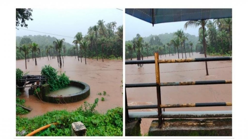 माडखोल – धवडकीत रस्त्यावर पाणी | वाहतूक बंद