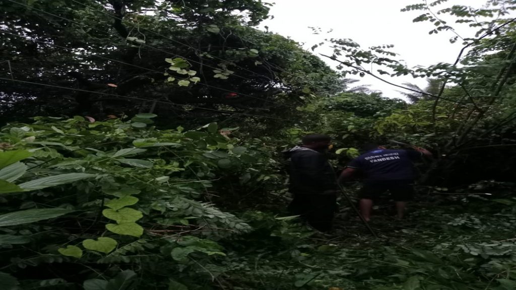 नांदोसात युवकांच्या साथीने वायरमन टीमने केला वीजपुरवठा सुरळीत